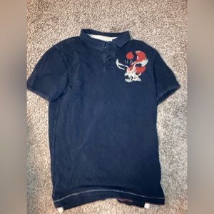 Mens LT American Eagle polo t shirt